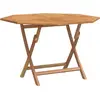 Image de vidaXL Table de jardin pliante 110x110x75 cm bois massif teck