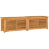 Image de vidaXL Coffre de jardin avec sac 200x50x55 cm bois massif teck