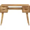 Image de vidaXL Bureau avec tiroirs 110x47x76 cm bois massif mangue