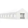 Image de vidaXL Pavillon avec toit blanc 13,38x4,08x3,22 m Polyéthylène