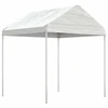 Image de vidaXL Pavillon avec toit blanc 20,07x2,28x2,69 m Polyéthylène