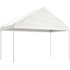 Image de vidaXL Pavillon avec toit blanc 13,38x4,08x3,22 m Polyéthylène