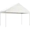 Image de vidaXL Pavillon avec toit blanc 17,84x4,08x3,22 m Polyéthylène