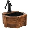 Image de vidaXL Fontaine de jardin avec pompe 57x57x53 cm Sapin massif