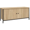 Image de vidaXL Armoire TV avec portes Chêne Sonoma 102x35x45 cm Bois composite
