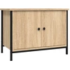 Image de vidaXL Armoire TV avec portes Chêne Sonoma 60x35x45 cm Bois composite