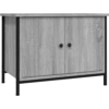 Image de vidaXL Armoire TV avec portes Gris Sonoma 60x35x45 cm Bois composite