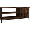 Image de vidaXL Armoire TV chêne fumé 100x40x45 cm Bois composite