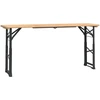 Image de vidaXL Table de bière pliante 170x50x75/105 cm bois massif sapin