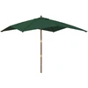 Image de vidaXL Parasol avec mât en bois vert 300x300x273 cm