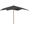 Image de vidaXL Parasol avec mât en bois Anthracite 300x300x273 cm