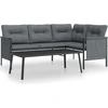 Image de vidaXL Ensemble salon de jardin 2 pièces anthracite acier