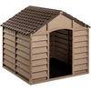 Image de vidaXL Niche pour chien Marron 86x84x82 cm Polypropylène