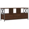 Image de vidaXL Armoire TV marron imitation chêne 102x33x45cm Bois composite & fer