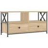 Image de vidaXL Armoire TV Chêne Sonoma 90x33x45 cm Bois composite & fer