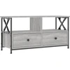 Image de vidaXL Armoire TV Gris Sonoma 90x33x45 cm Bois composite & fer