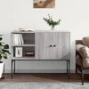 Image de vidaXL Sideboard Gris Sonoma 100x40x79,5 cm Matériau dérivé du bois