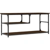 Image de vidaXL Armoire TV marron imitation chêne 103x38x46,5cm Matériau bois acier