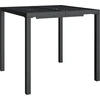 Image de vidaXL Table de jardin anthracite 80x80x72 cm Acier