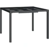 Image de vidaXL Table de jardin anthracite 100x100x72 cm Acier