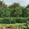 Image de vidaXL Clôture grillagée avec douilles de sol Vert 2,2x25 m