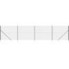 Image de vidaXL Clôture grillagée avec douilles de sol Anthracite 1,6x10 m