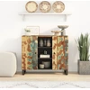 Image de vidaXL Buffet avec 2 portes 90x33x75 cm Vieux bois massif