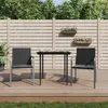 Image de vidaXL Chaises de jardin avec coussins 2 pcs. noir 56x59x84 cm Poly rotin