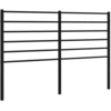 Image de vidaXL Tête de lit de rechange en métal noir 120 cm
