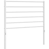 Image de vidaXL Tête de lit de rechange en métal blanc 100 cm