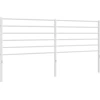 Image de vidaXL Tête de lit de rechange en métal blanc 200 cm