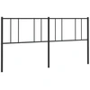 Image de vidaXL Tête de lit de rechange en métal noir 180 cm