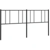 Image de vidaXL Tête de lit de rechange en métal noir 200 cm