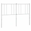 Image de vidaXL Tête de lit en métal blanc 160 cm