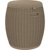 Image de coffre de jardin 4 en 1 Marron clair Polypropylène