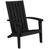 Image de vidaXL Chaise de jardin Adirondack Noir Polypropylène