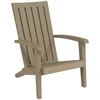 Image de vidaXL Chaise de jardin Adirondack Marron clair Polypropylène