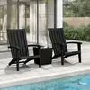 Image de vidaXL Chaises de jardin Adirondack 2 pcs. noir polypropylène