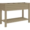 Image de vidaXL Lit surélevé brun clair 110x45x79 cm Polypropylène