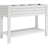 Image de vidaXL Lit surélevé blanc 110x45x79 cm Polypropylène