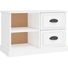 Image de vidaXL Armoire TV blanche 73x35,5x47,5 cm Bois composite