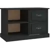 Image de vidaXL Armoire TV noire 73x35,5x47,5 cm Bois composite