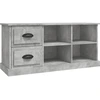 Image de vidaXL Armoire TV gris béton 102x35,5x47,5 cm Bois composite