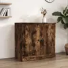 Image de vidaXL Sideboard chêne fumé 70x35,5x67,5 cm Bois composite