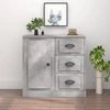 Image de vidaXL Sideboard gris béton 70x35,5x67,5 cm Bois composite