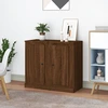 Image de vidaXL Sideboards 2 pcs. Brun imitation chêne 37,5x35,5x67,5 cm