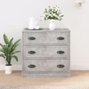 Image de vidaXL Sideboard gris béton 70x35,5x67,5 cm Bois composite