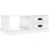 Image de vidaXL Table basse blanche 90x50x35 cm Bois composite