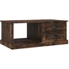 Image de vidaXL Table basse chêne fumé 90x50x35 cm bois composite