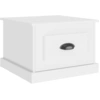 Image de vidaXL Table basse blanche 50x50x35 cm Bois composite